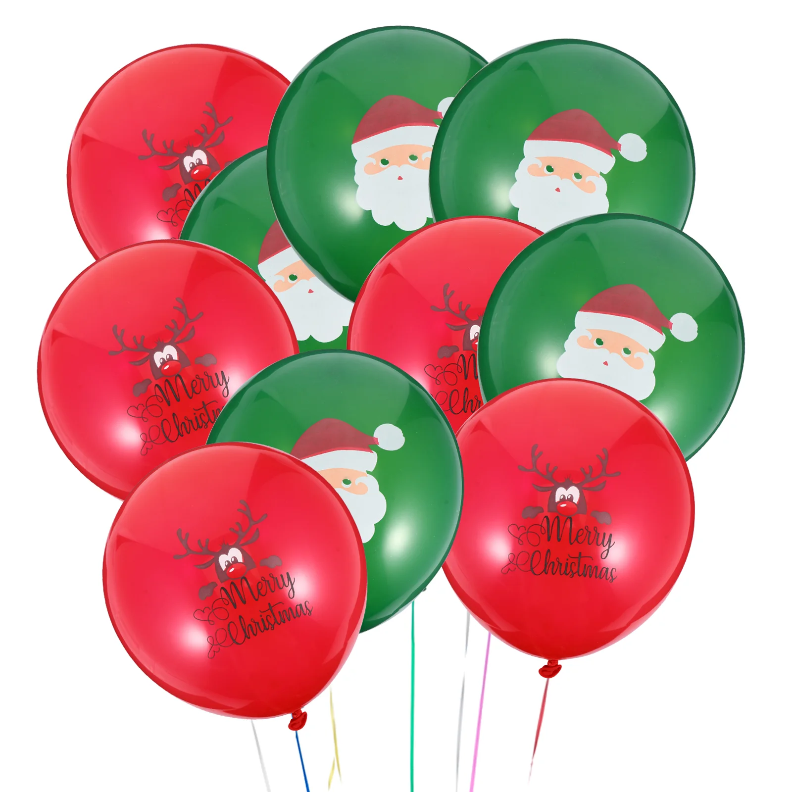 

Balloons Christmas Party Santa New Reindeer Years Year Set Holiday Latex Supplies Helium