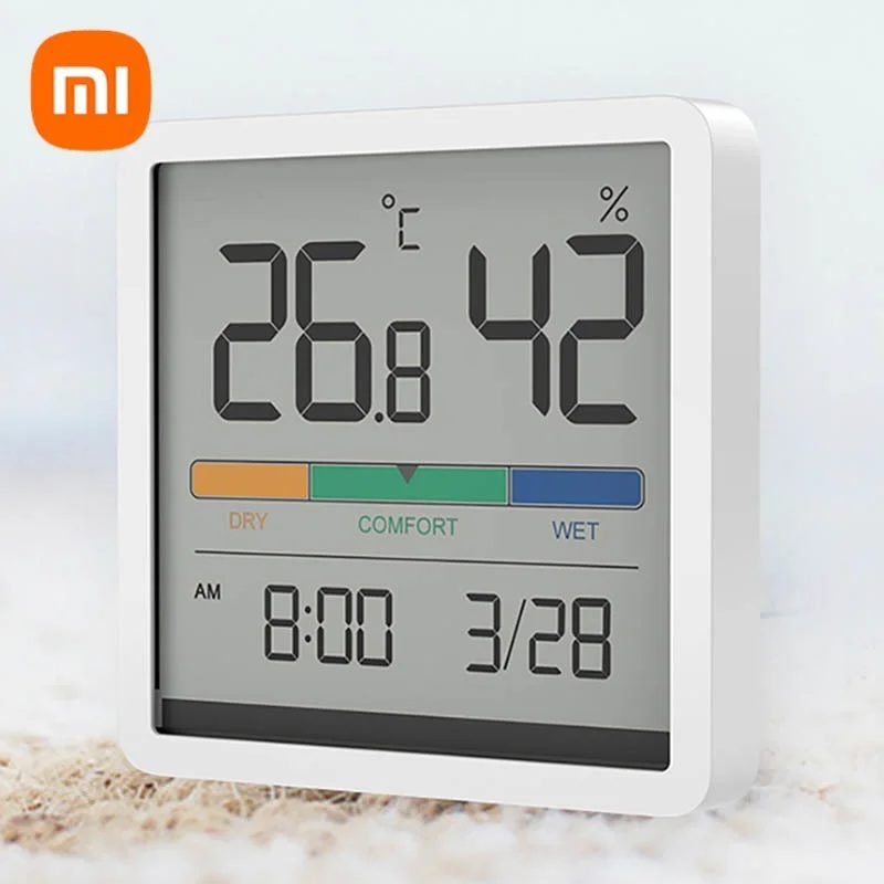 

Xiaomi MIIIW Mute Temperature and Humidity Clock Home High-precision Baby Room C/F Moisture Multifunction Monitor Meter Clock