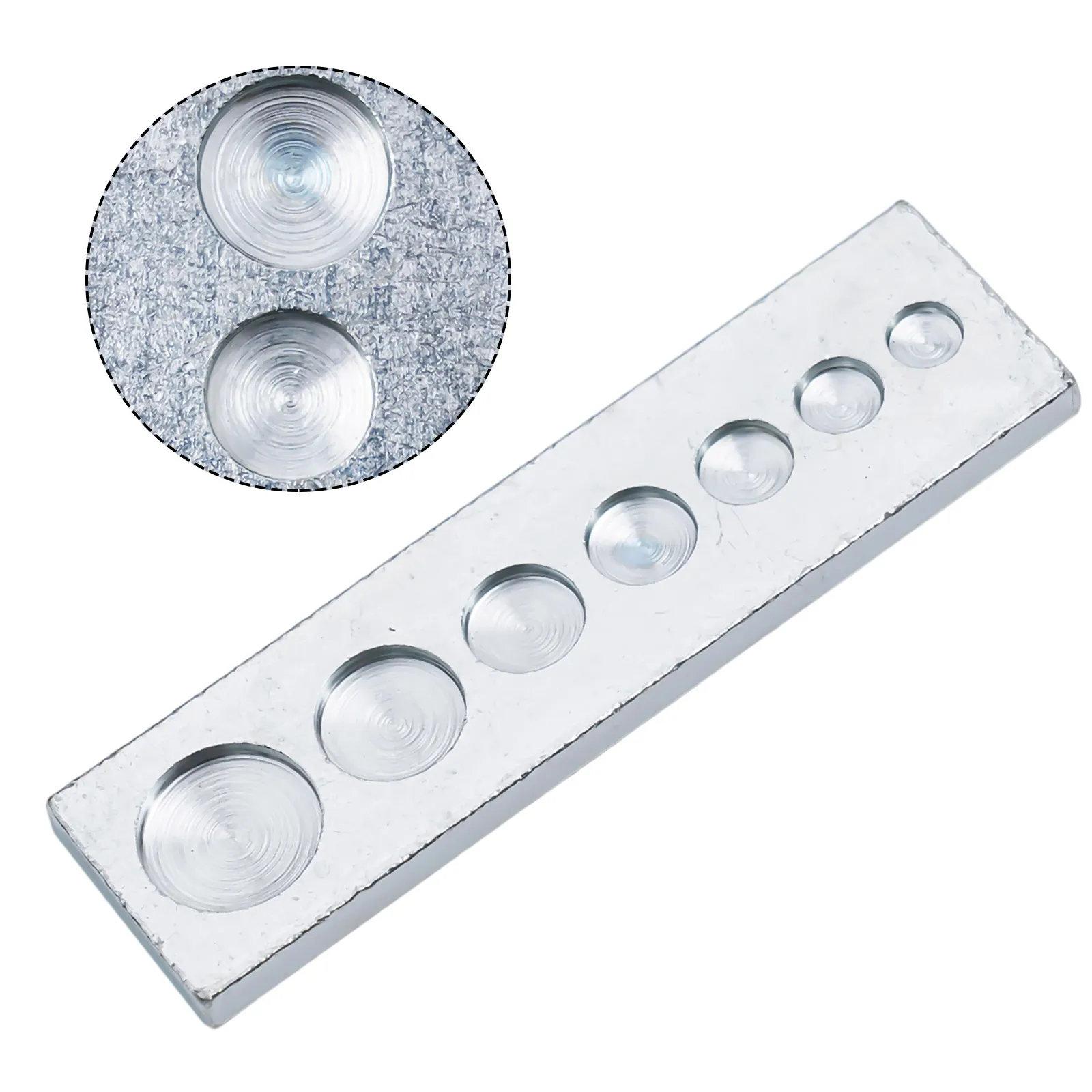 

7 In 1 Punch Tool Bottom Plate Hole Home Improvement Tool 6/7/8/9/10/12/15mm Leather Craft Punch Snap Button Rivet Setter Base