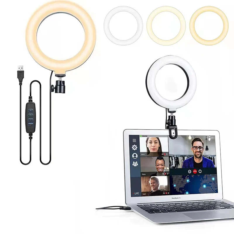 

Ring Light For Video Conference lighting Laptop Computer Webcam Light for Live Streaming Youtube