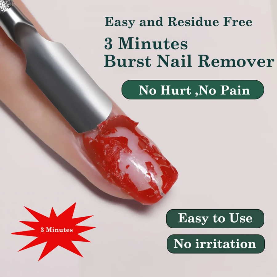 Фото FOONBE Magic Remover Gel Soak Off Remover Peel Off Magic Burst Gel Remover Crack Removal Wrap Удаление УФ-светодиодного геля 1 кг большой емкости №5