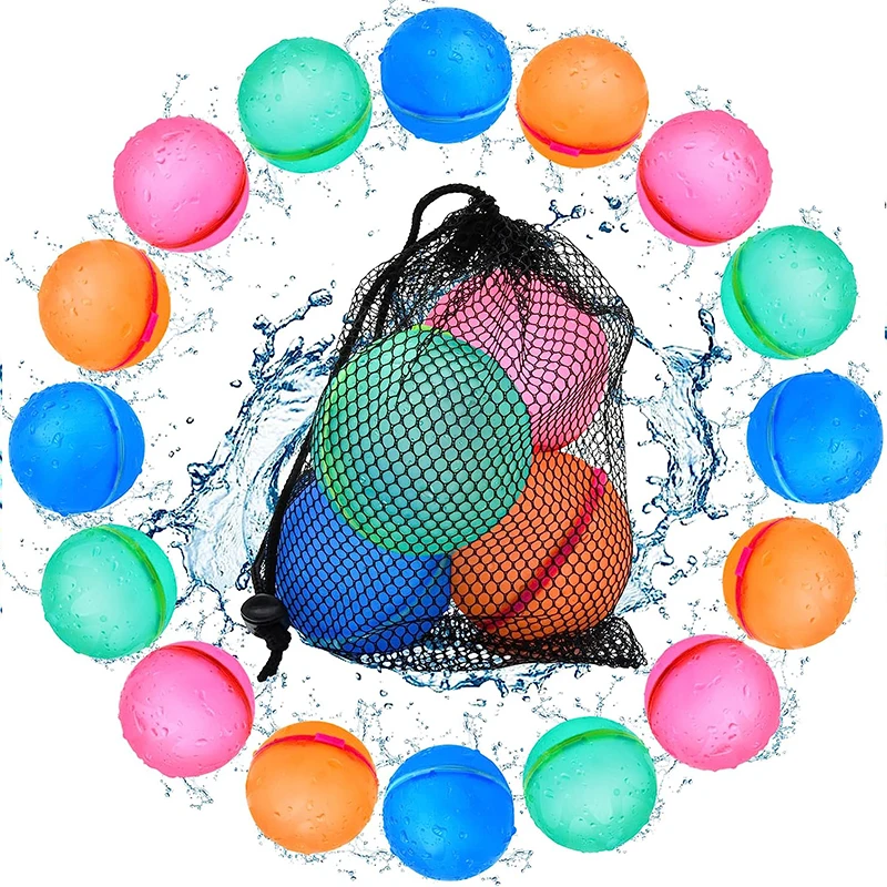 

Self Sealing Water Balloons Reusable Water Balloons Happy Splash Bombs Balls for Kids Adults Outdoor Activities Toy