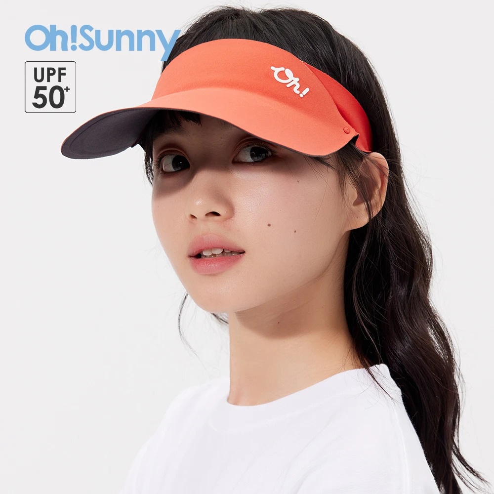 OhSunny Sun Hat for Unisex Spring and Summer Anti-ultraviolet UPF50+ Outdoor Sports Running Riding Peaked Cap Empty Top Hat