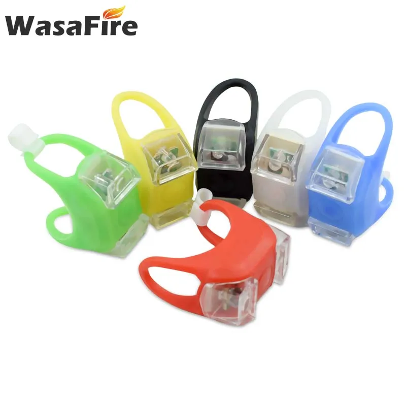 

Led Bicycle Bike Light Silicone Waterproof Double Led Frog Tail Light Outdoor Night Riding Safety Warning Light Bike Accessories