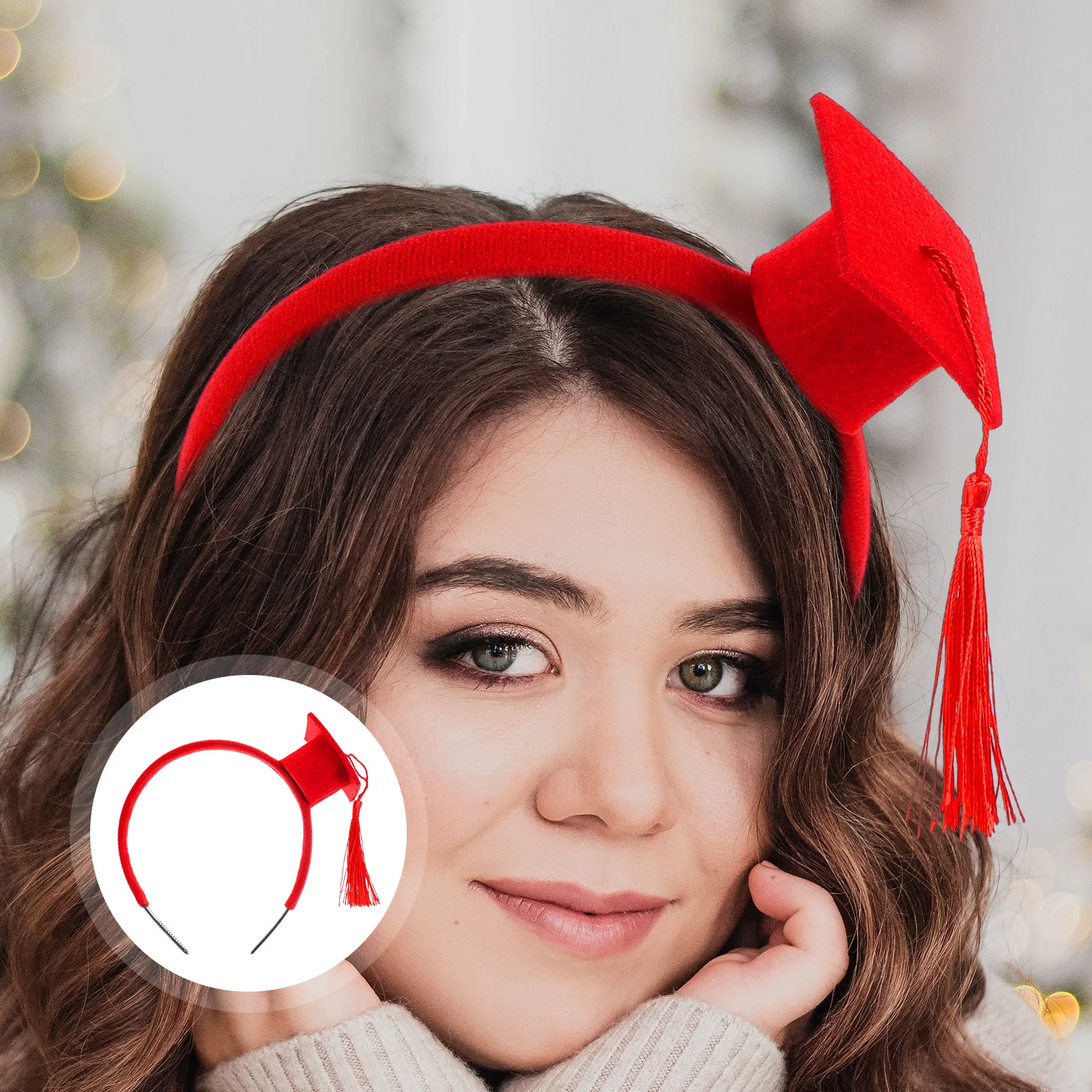 Докторская шляпа повязка на голову выпускная для волос декоративная кепка ленты