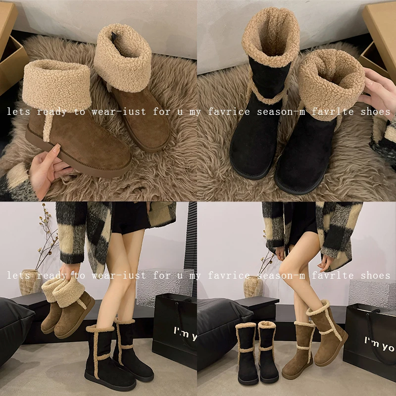 Зимние ботинки женские полуботинки австралийские ботильоны 2024 зимние туфли