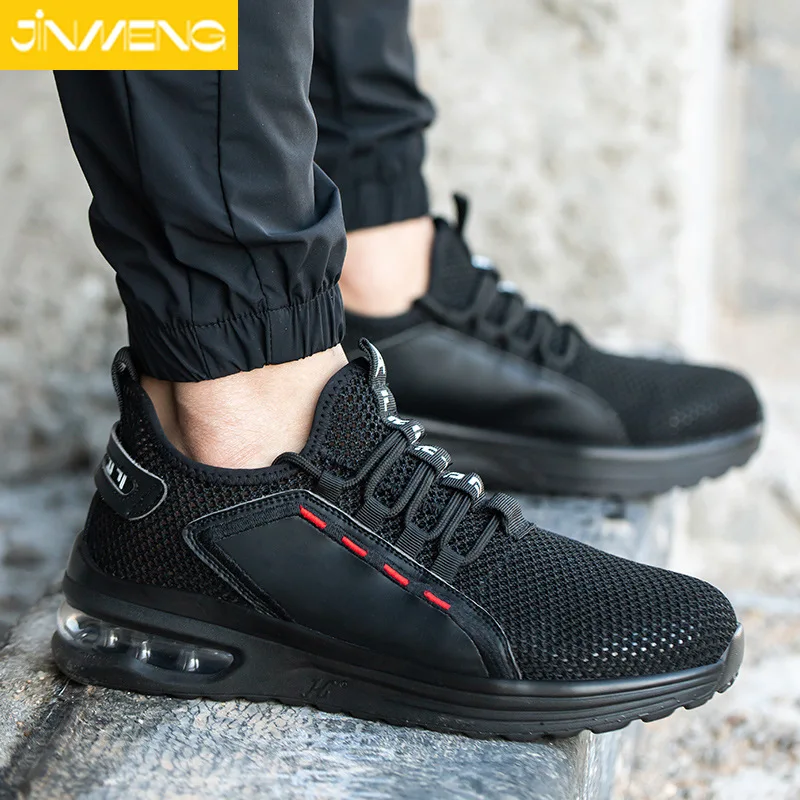 

Dropshipping Men's And Women's Work Shoes Steel Toe Cap Safety Boots Anti-smashing Anti-piercing Sneakers Safety Shoes