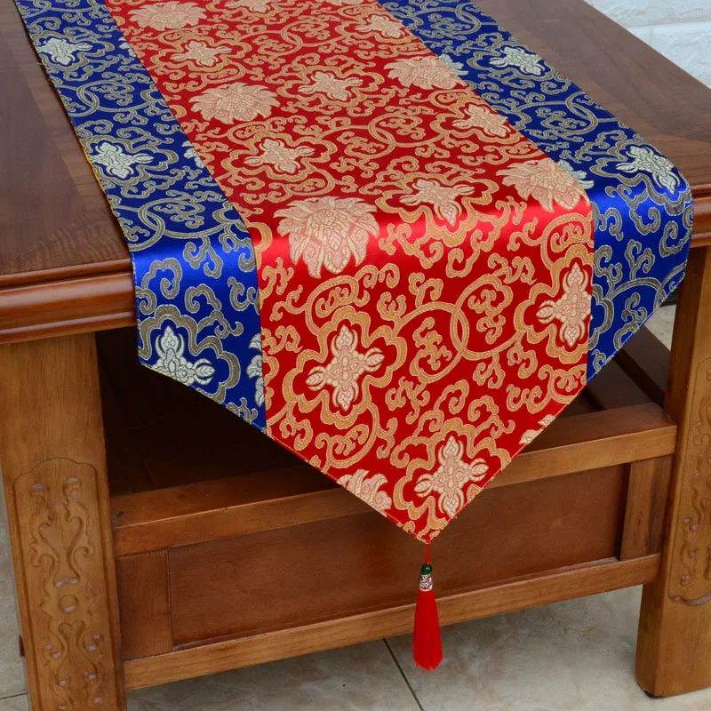 

GOOD Wholesale Buddhism supply Tibet Nepal family home Temple Auspicious Embroidery Buddha statue Altar cover Table cloth mat