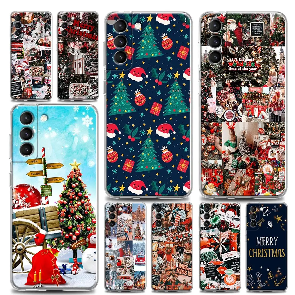 

Clear Case for Samsung S22 S9 S10 S10e S21 S20 FE Note 8 9 10 20 Plus Lite Ultra 4G 5G Case Funda Coque Merry Christmas To You