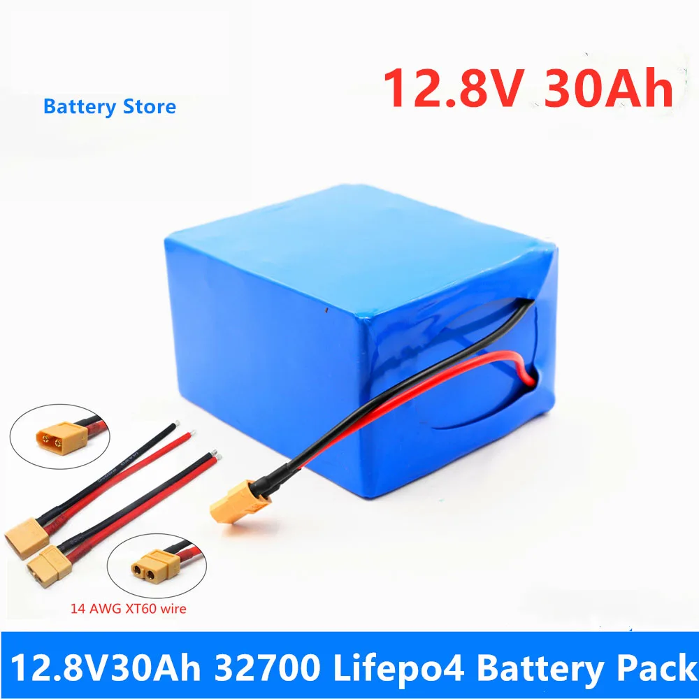 

Аккумуляторная батарея 32700 Lifepo4 4S3P 12,8 в 30 Ач со сбалансированным BMS 4S 40A для электролодки и бесперебойного питания 12 В