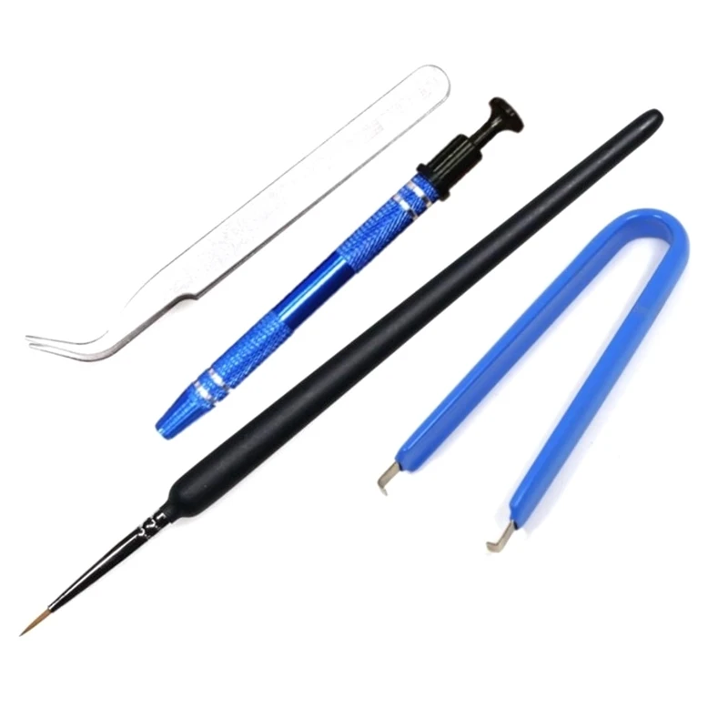 

Механический Пинцет AT14 для клавиатуры, инструмент для смазки, щетка, переключатель, съемник, держатель для выщипывателя, IC коготь для Cherry Kailh...