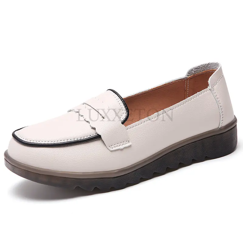 

Women Shoes Flats Leather Sneakers Women Comfortable Female Casual Walking Footwear Fashion Large Size Loafers Shoes Women