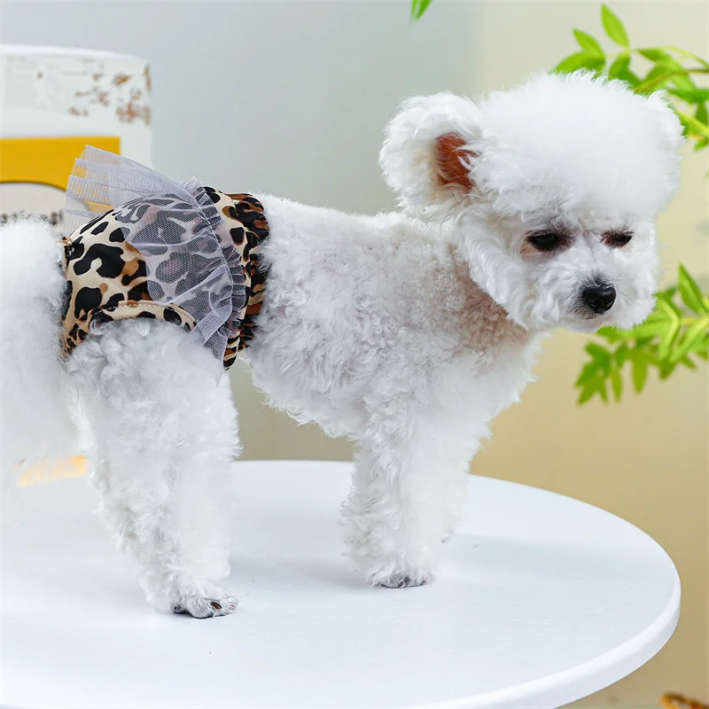 

Сетчатые дышащие физиологические брюки для женщин, собак, кошек, милая девушка, менструальные трусики для домашних питомцев, йоркширское нижнее белье, шорты для масок