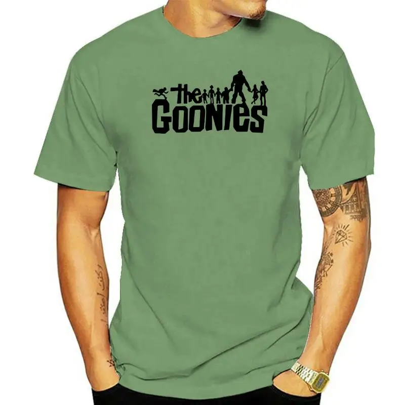 

New Fashon Men T Shirts The Goonies Movie Logo Printed Tops Short Sleeve Tee