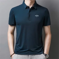 male golf shirts polos t shirts tops 2022 summer new design mens fashion business casual short sleeve breathable golf clothing