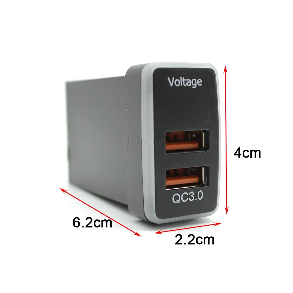 Автомобильное зарядное устройство синего цвета с двойным интерфейсом USB-адаптер