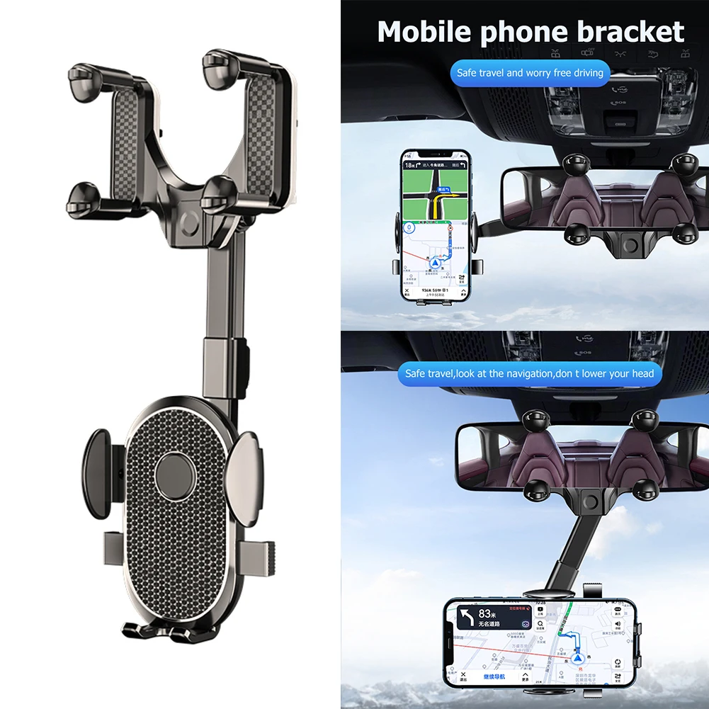 

Universal Car Phone Holder Stand For iPhone Mobile Phone Clip for Car Rearview Mirror Smartphone Mount Holder Car AR GPS Bracket
