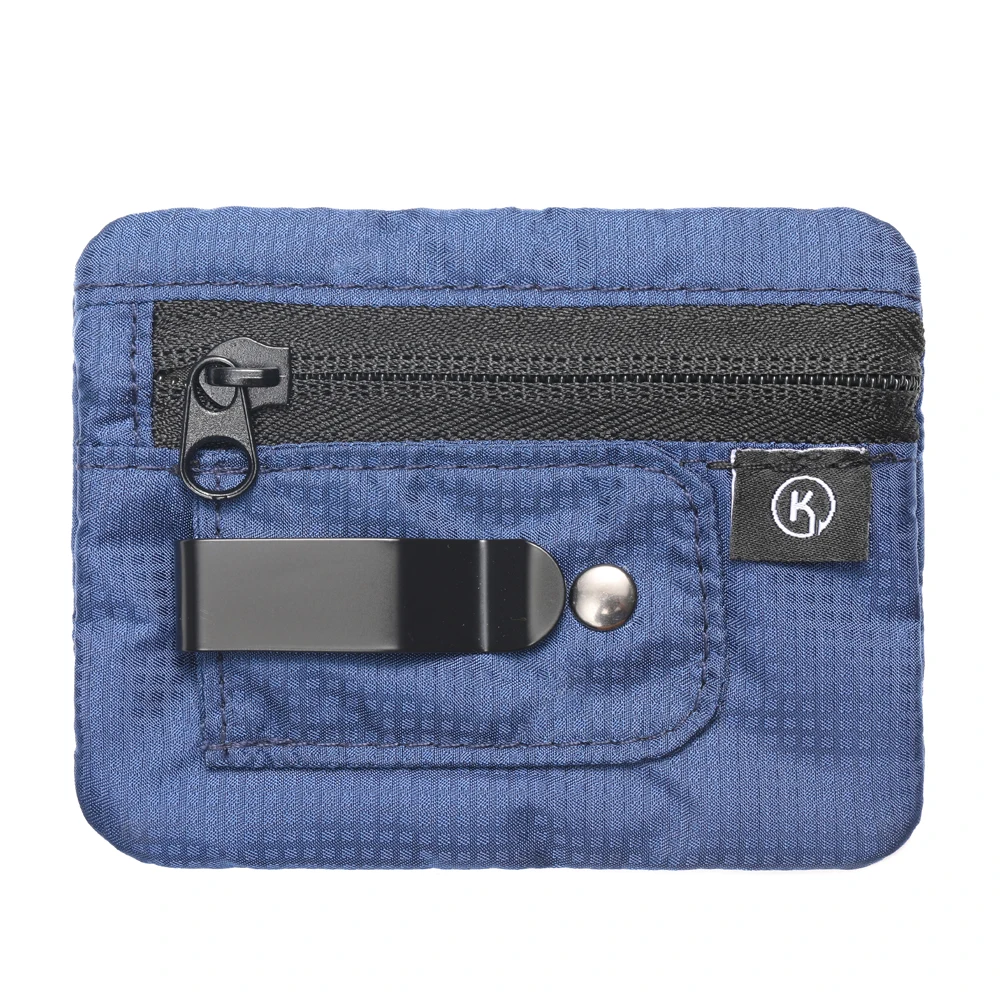 Кошелек для мелочи с молнией и зажимом