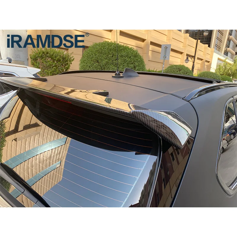 Спойлер из углеродного волокна для Jeep Compass 2017-2021 черный тип TE Автомобильный