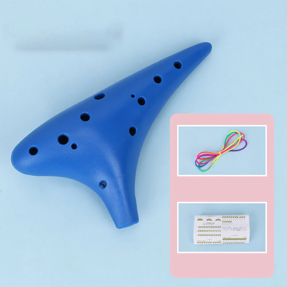 12 Hole Ocarina Plastic Resin 170*152*90mm Beginner Flute Gift High Quality Learner Multicolor Musical Instruments