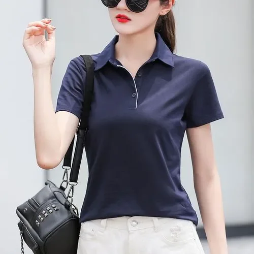 

2022 Women's short high- latest style foreign red sleeves leisure