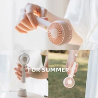 2 in 1 portable mini handheld fan usb rechargeable 3 speed adjustable desktop air cooler small fans for outdoor travel office