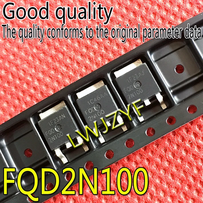

New FQD2N100 TO-252 1.6A 1000V MOSFET Fast shipping