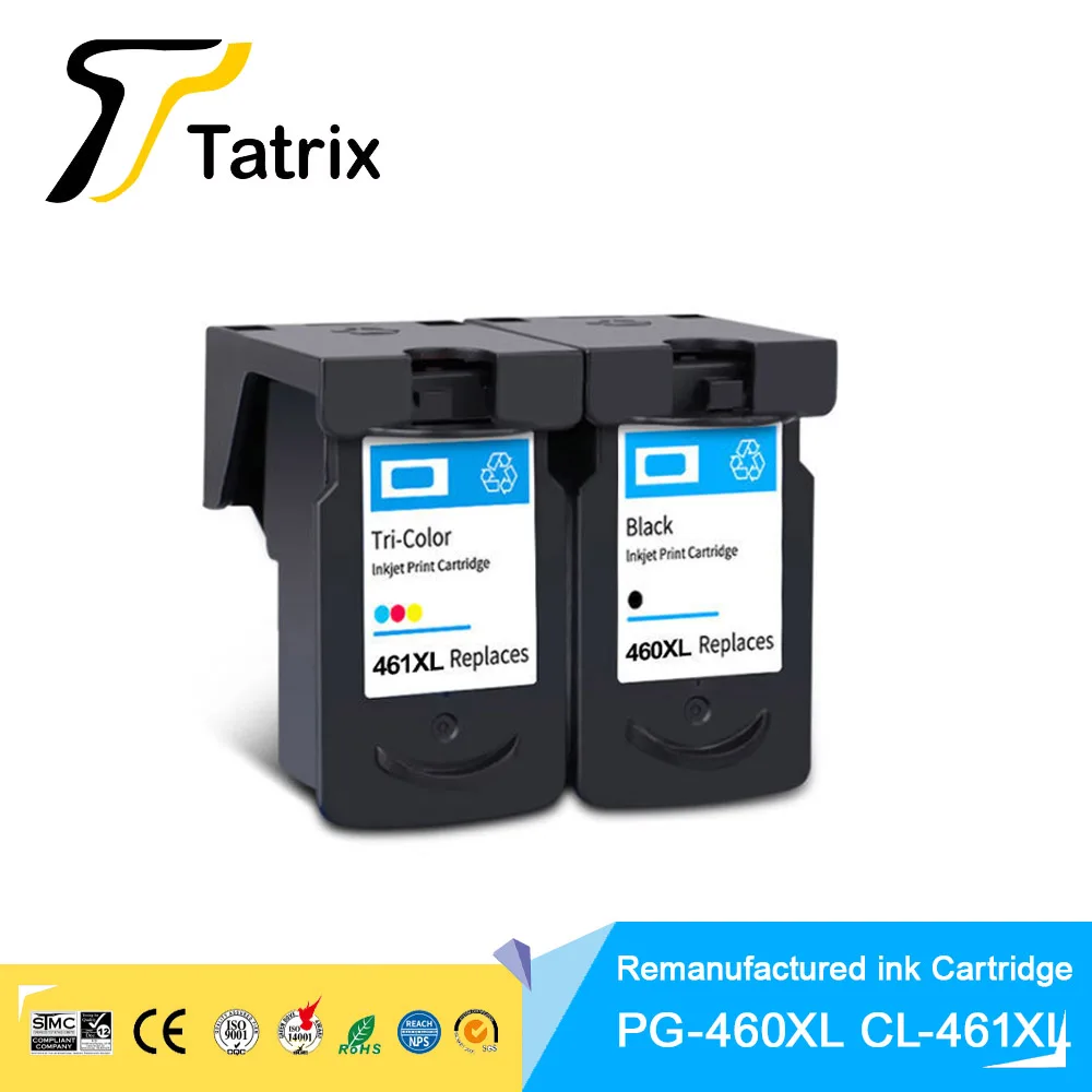 PG460 PG-460 PG 460 XL CL461 CL-461 460XL Восстановленный картридж для принтера Canon Pixma TS5340 TS7440