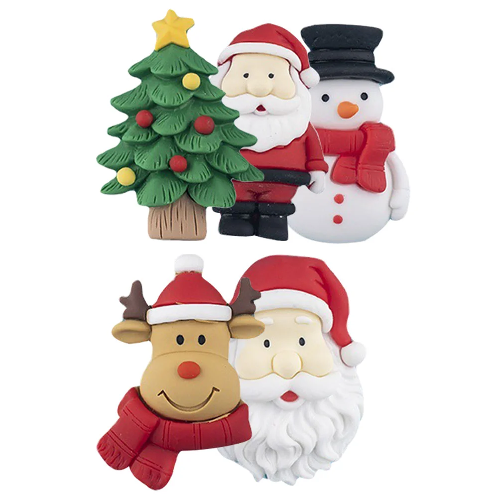 

Christmas Magnets Fridge Refrigerator Magnet Stickercarsanta Stickers Decorations Window Holiday Party Charm Snowman Fall Decals