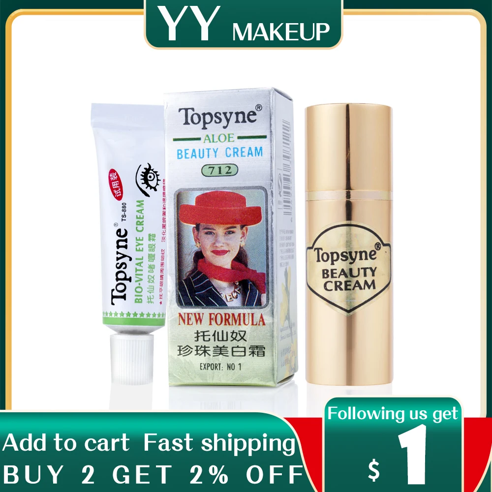 

4set/lot Retail 2pcs/set Hot Topsyne Pearl Cream whitening cream anti acne