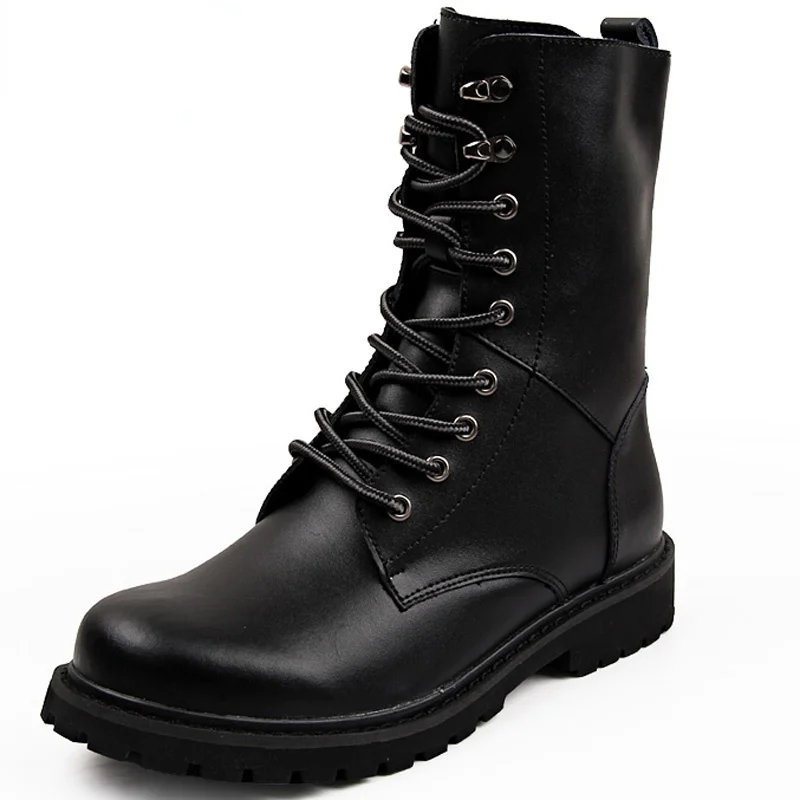 

Military Boots Men Winter Shoes Warm Men Leather Boots Footwear Cowboy Tactical Boots Men Casual Shoes for Men Male Size 38-48