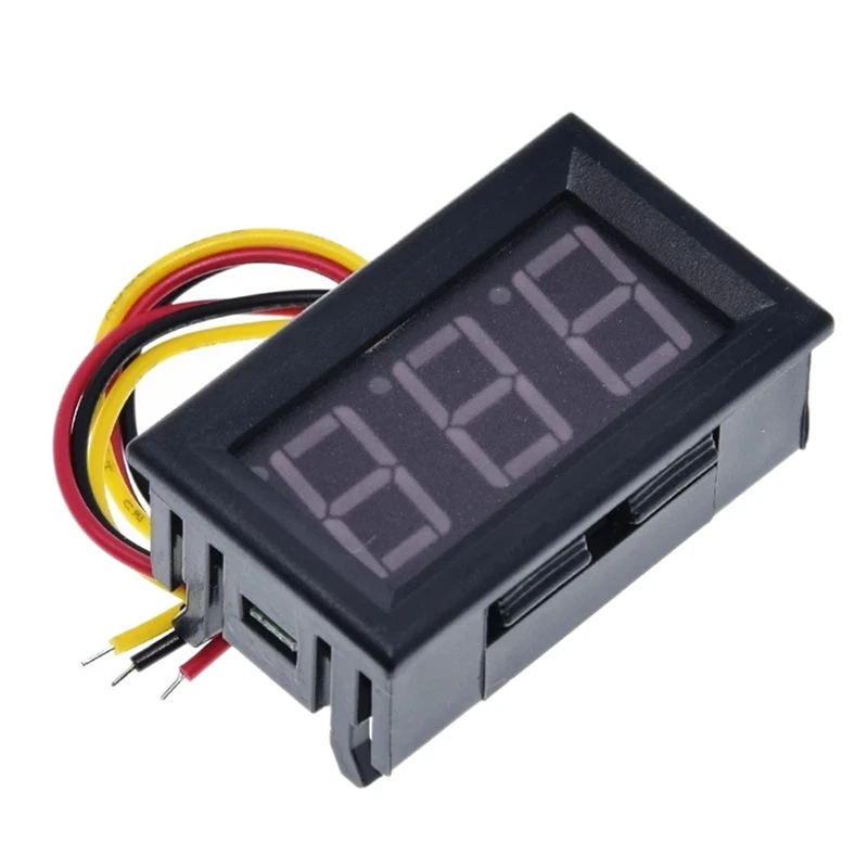 

AT14 0.56 Inch DC 0-30V Digital Voltmeter Voltage Meter 3-Wire DC Voltmeter