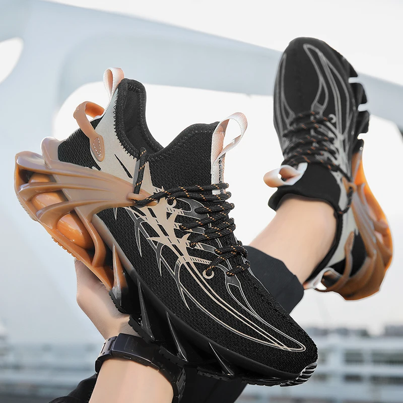 Модные Универсальные мужские кроссовки Blade Warrior нескользящая амортизирующая