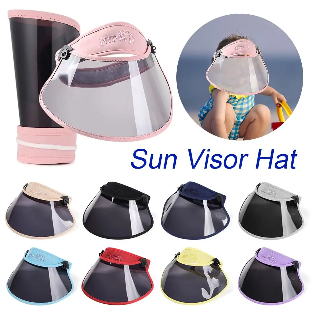 

Outdoor Wide-brimmed Travel Children Accessories Foldable Sunscreen Hat UV Protection Empty Top Cap Sun Visor Hat