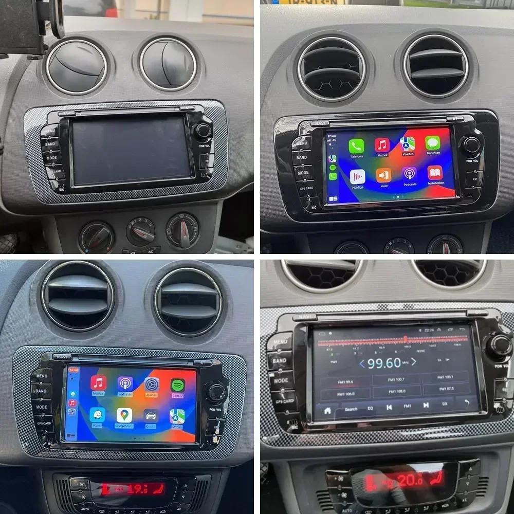 Фото Автомагнитола CHSTEK с CarPlay для Seat Ibiza 2009-2013, сенсорный экран, мультимедиа, GPS, Bluetooth, Wi-Fi, навигация, стереосистема №2