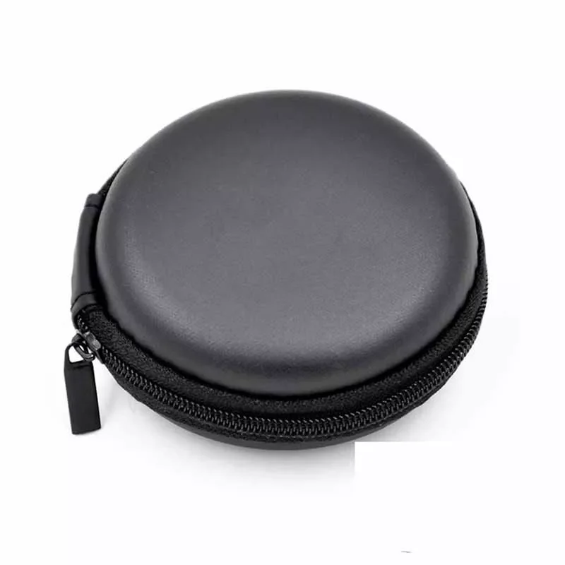 

Key Case Portable Headset Bag EVA Headset Bag Round Bluetooth Headset Zip Fastener Bag Data Coin Purse USB Cable Storage Bag