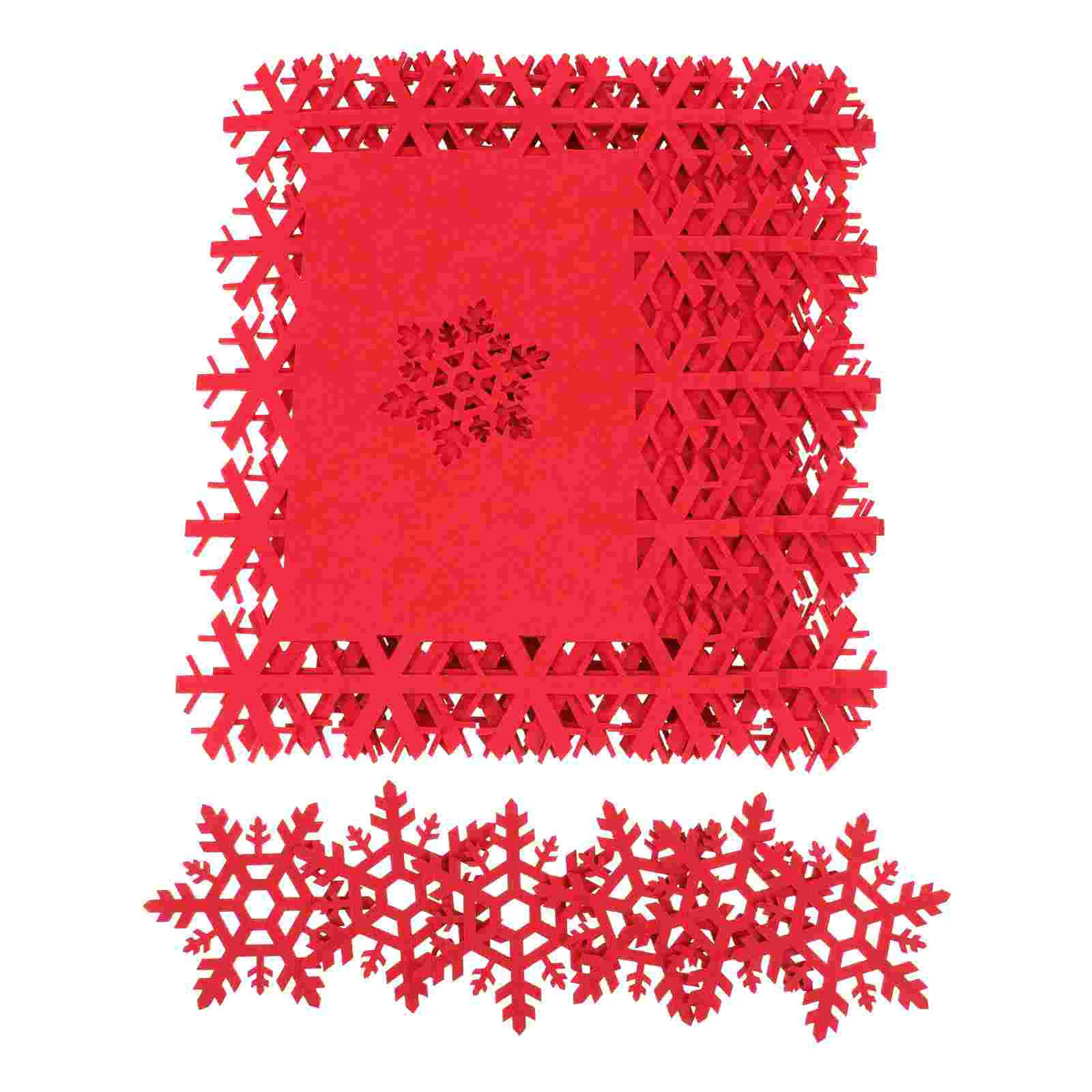 

12Pcs decorative practical creative Table Decor Cup Mats Table Coasters Christmas Cup Mats