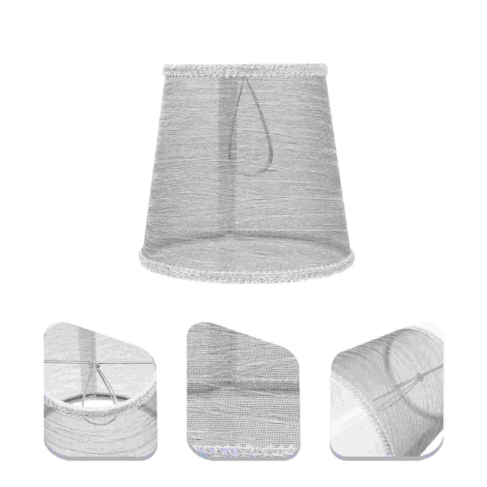 

2pcs Transparent Cloth Lampshade Nordic Style Modern Lamp Shade Lamp Cover for Room Home