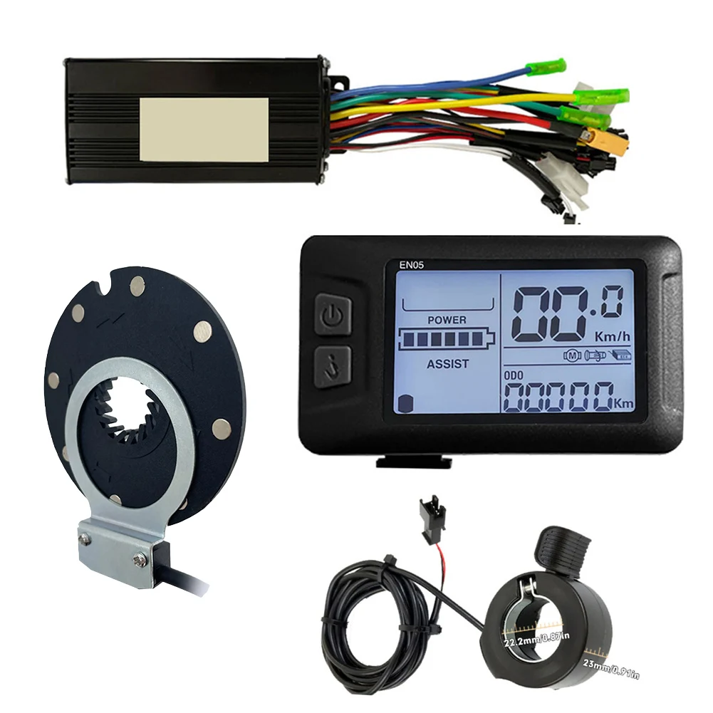 

36/48V 30A E-Bike Sine Wave Controller EN05 Display Throttle SM Plug 8 PAS Kit For MTB Electric Bicycle Modification Accessories