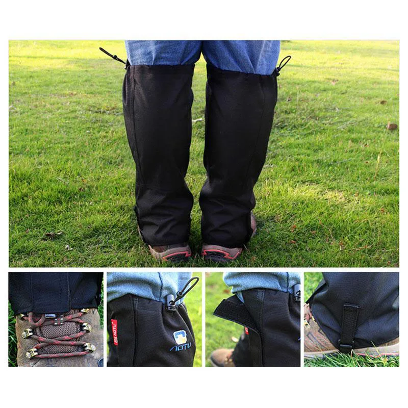 

Outdoor Leg Gaiters Storage bag Protection Shoes Skiing Trekking Backpacking Hiking Camping Fishing Convenient