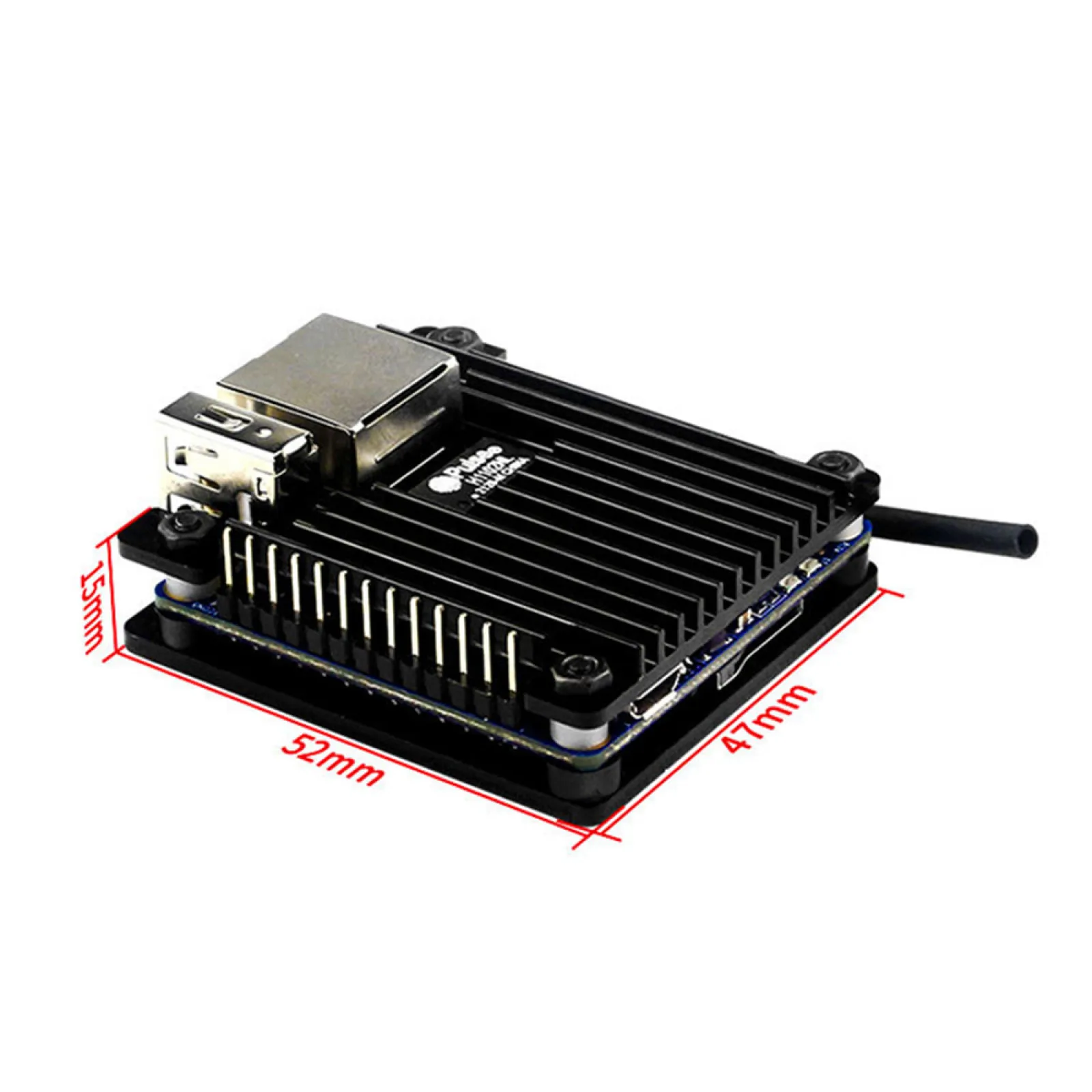 Для Orange Pi Zero из алюминиевого сплава чехол черный металлический корпус защитный