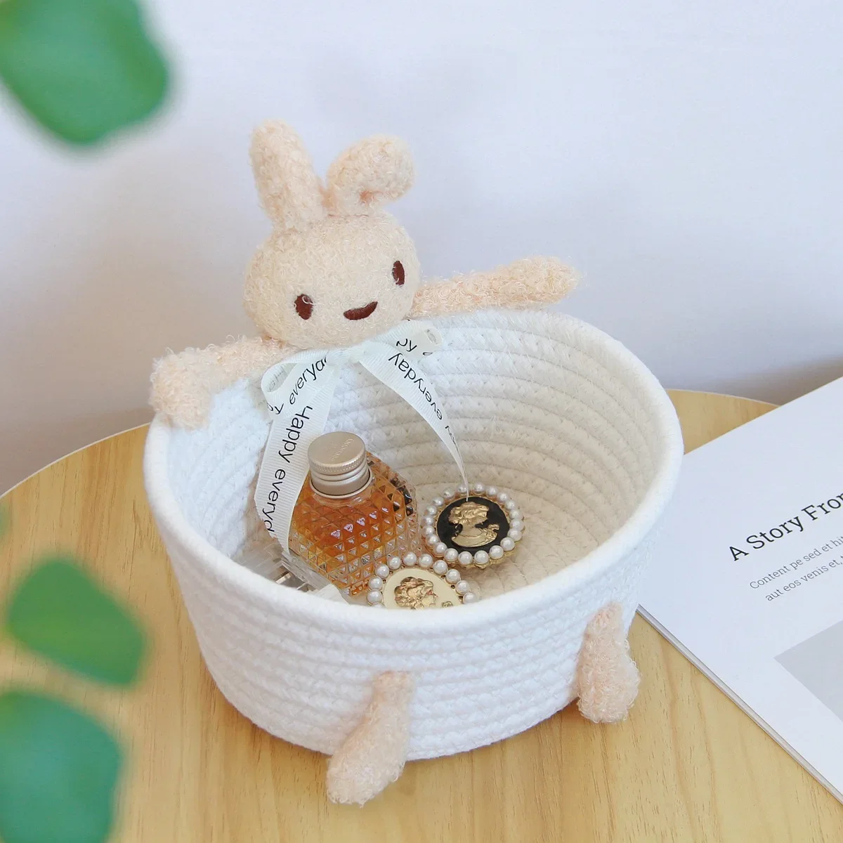 

Корзина для хранения из растительного волокна