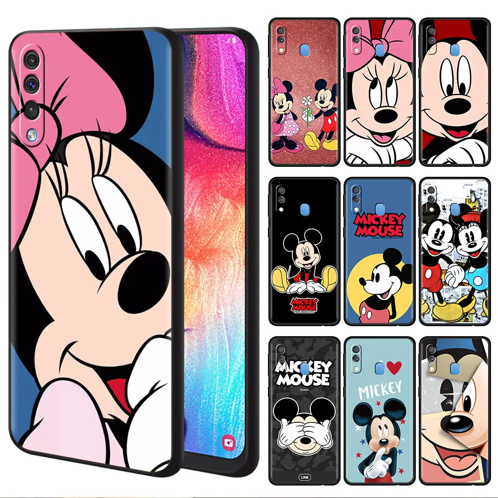 

Minnie Mickey Mickey Mouse Case For Samsung Galaxy A50 A70 A22 A10 A03 A02S A30 A40 A23 M31 M51 A20S A02 A01 Black Phone Cover