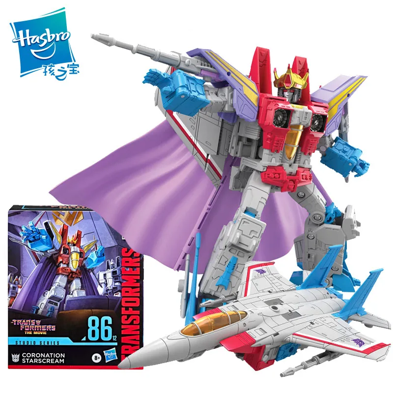 

18cm Hasbro Transformers SS86 L Class Coronation Crown Starscream Action PVC Collection Model Toy Anime Figure Toys For Kids