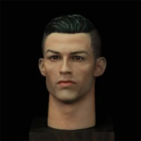 hot sale 16th hand painted soccer football sport player ronaldo male vivid head sculpt carving for 12 ph tbl action figure