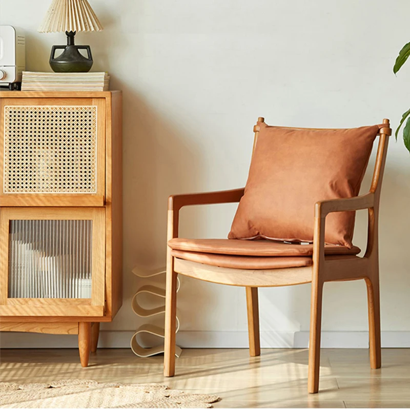 

Минималистичные подлокотники, обеденные стулья, деревянные удобные для балкона, современные дизайнерские стулья для спальни, домашняя мебель GPF40XP