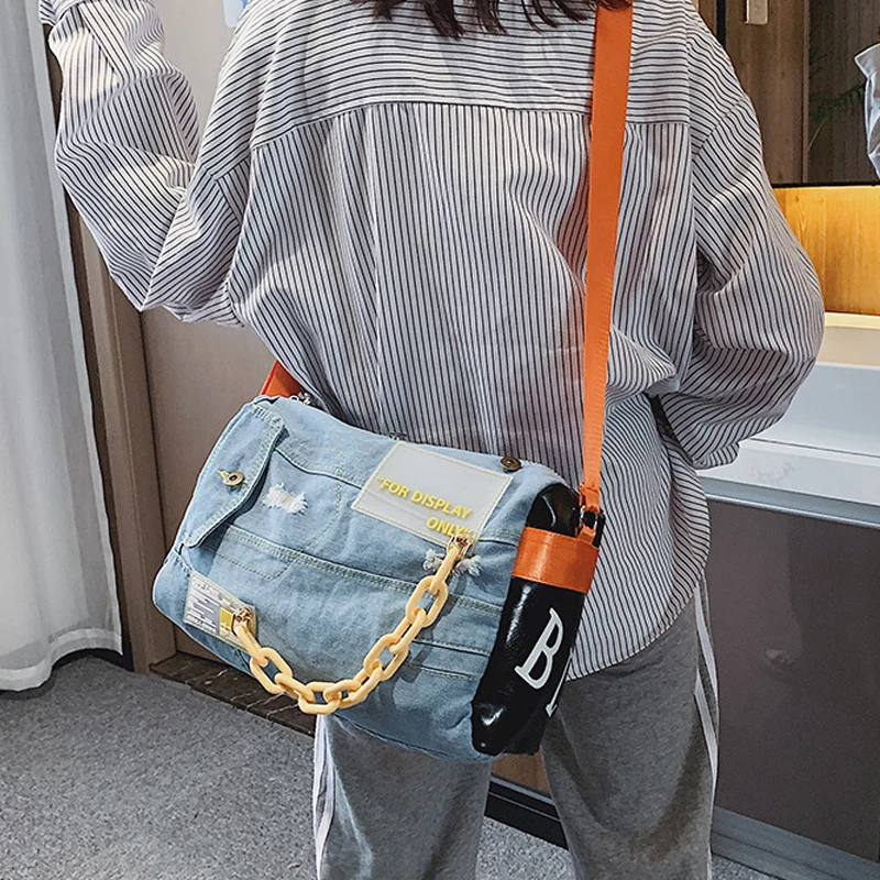 

Тренировочная модная сумка 2023, дизайнерская повседневная спортивная сумка через плечо для йоги, Женские Новые Дорожные роскошные сумки на плечо, джинсовая сумка