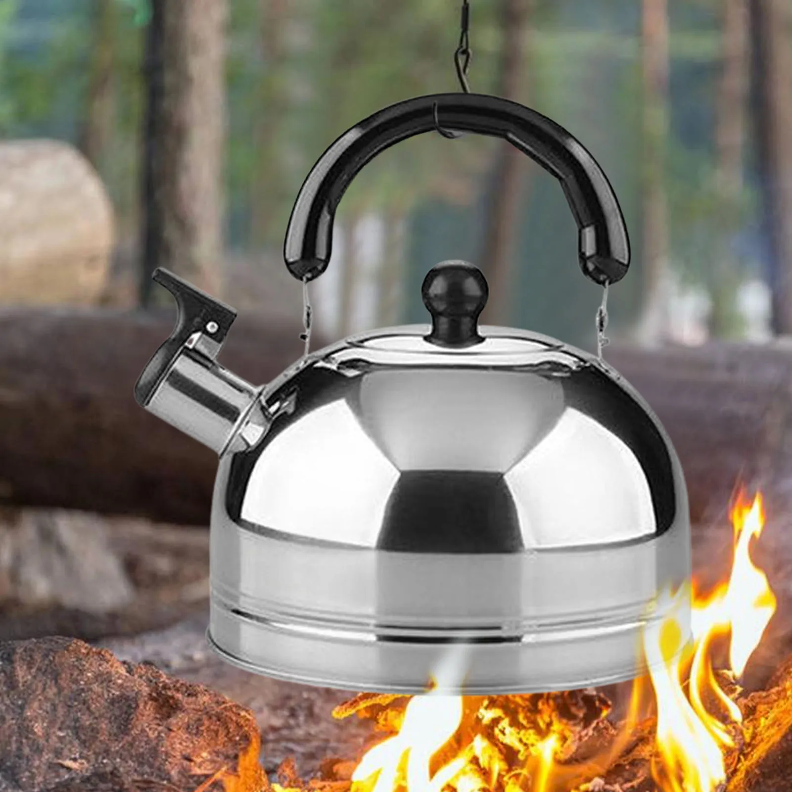 

Whistling Tea Kettle Tea Pot For Stove Top Food Grade Stainless Steel Metal Water Kettle Stovetop Teapot 3L Stainless Steel