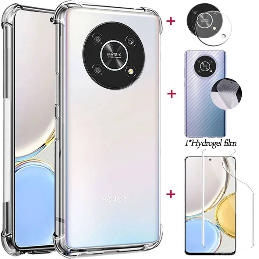 

Case for Honor X8 transparent Case Honor Magic 4 pro silicone Cover Honor Magic4 pro Cover xonor X8 чехол x8 Honor 50 Lite x9 x7 5G hydrogel film + Smartphone Case on Honor Magic 4 Lite/ ultimate Cover Honor X 8 Case