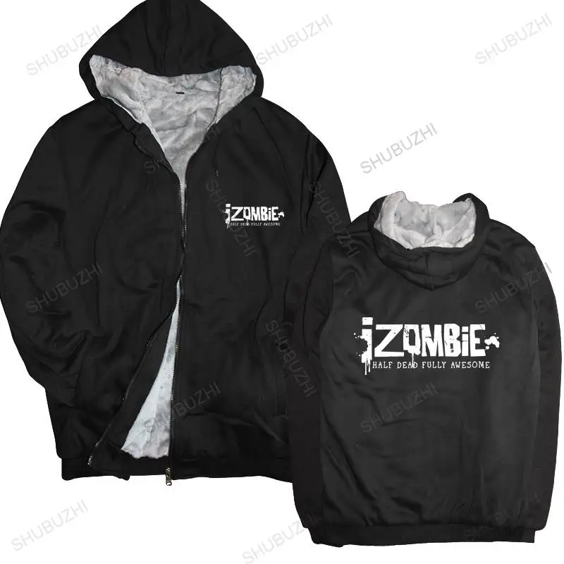 

cotton man hoodies winter jacket Personalized coats Men's Izombie Tv Show Logo Half Dead Fully unisex brand winter hoody